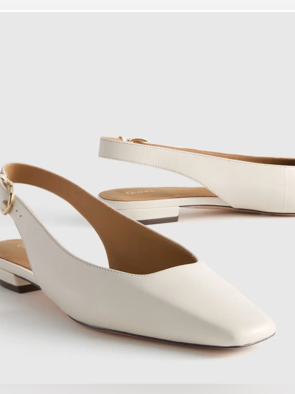 Quince Italian Leather Slingback Flat